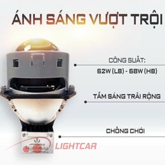 Bi Led Pha Lightway Có Trợ Pha Laser Siêu Sáng