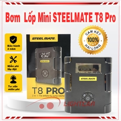 Bơm Lốp Mini Steelmate T8 Pro , Bơm Lốp Kiêm Kích Bình Loại Cao Cấp