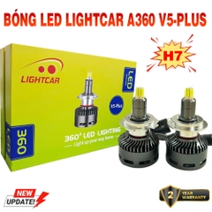 Bóng LED LIGHTCAR A360 V5-Plus Chân H7 , Bản Nâng Cấp Mới Nhất