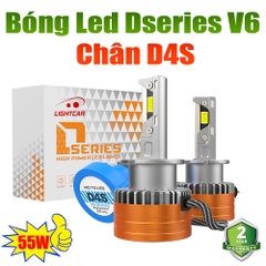 Bóng Led Chân D4S Cao Cấp , LightCar V6 D4S Siêu Sáng 55W