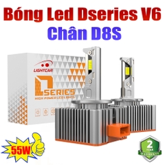 Bóng Led Chân D8S Cao Cấp , LightCar V6 D8S Siêu Sáng 55W