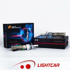 Bóng LED Pha 3 Chế Độ Màu S8 Siêu Sáng, Tản Nhiệt Lưới Nhôm