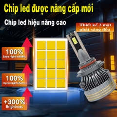 BÓNG LED SIÊU PHA S9 PRO 100W CHÂN H4