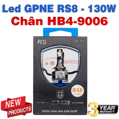Bóng Led Tăng Sáng GPNE RS8 Chân HB4-9006 130W Chính Hãng