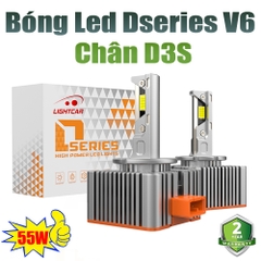 Bóng Led Chân D3S Cao Cấp , LightCar V6 D3S Siêu Sáng 55W