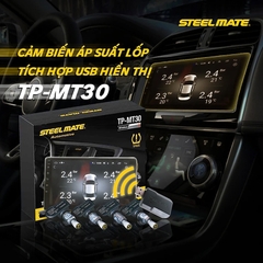 Cảm biến áp suất lốp Steelmate TP-MT30 tích hợp màn hình Android