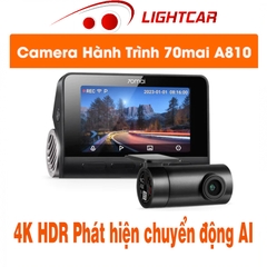 Camera hành trình 70mai A810 4K HDR Phát hiện chuyển động AI , Hàng Quốc Tế Chính Hãng