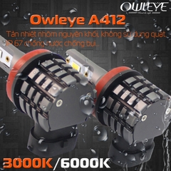 Bóng Led Gầm 2 Chế Độ Màu Trắng Vàng OWLEYE A412 Chân 880,881,H27