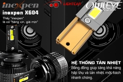 Đèn Led Owleye 120W Siêu Sáng Chân H11 INEXPEN X604 , Cho Xe Con Và Xe Tải 24V