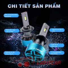 Đèn Led X7Seven Chân H7 70w X-Apollo Siêu Sáng