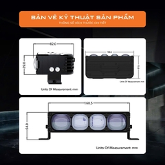 Đèn Bi Led Trợ Sáng AOZOOM EX4 Chính Hãng