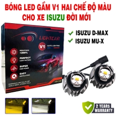 BÓNG LED GẦM LIGHTCAR V1 HAI CHẾ ĐỘ MÀU CHO ISUZU DMAX, MUX… PHIÊN BẢN MỚI