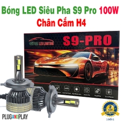 BÓNG LED SIÊU PHA S9 PRO 100W CHÂN H4