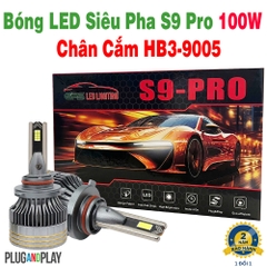 BÓNG LED SIÊU PHA S9 PRO 100W CHÂN HB3 9005