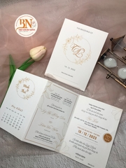 (RR-G3-01) Thiệp Cưới KTS Giấy Ford 200