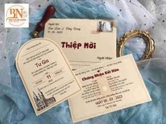 (RRK-BN09) Thiệp Cưới KTS Giấy Ford 200