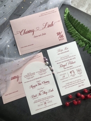 (RRK-BN56) Thiệp Cưới KTS Giấy Ford 200