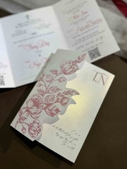( BN-AK041) Thiệp Cưới Ánh Kim BN