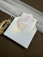 ( BN-AK041) Thiệp Cưới Ánh Kim BN