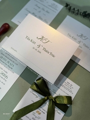 (BN-AK047) Thiệp Cưới Giấy Ánh Kim Thơm