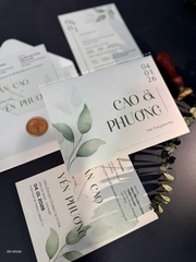 (BN-AK048) Thiệp Cưới Giấy Ánh Kim Thơm