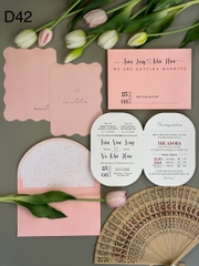 ( D42) Thiệp Cưới Hiện Đại Giấy Ford