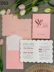 (D53)Thiệp Cưới Hiện Đại Giấy Ford