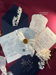 (DQ25VIP04MT- xanhduong) Thiệp Cưới Cao Cấp 2026