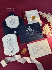 (DQ25VIP04MT- xanhduong) Thiệp Cưới Cao Cấp 2026