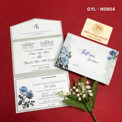 (GYL- N5904) Thiệp cưới 3IN1 giá rẻ