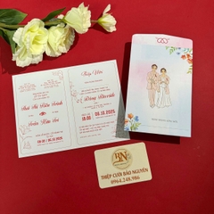 (GYL-Y5213) Thiệp cưới offset mẫu hiện đại