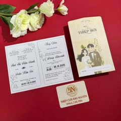 (GYL-Y5220) Thiệp cưới offset mẫu hiện đại