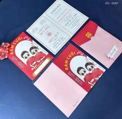 (GYL-Y6207) Thiệp cưới offset mẫu hiện đại giá rẻ