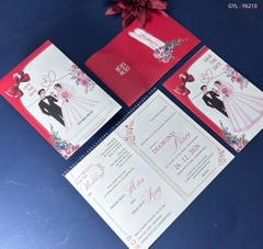 (GYL-Y6210) Thiệp cưới offset mẫu hiện đại giá rẻ