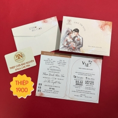 (T84) Thiệp cưới offset giá rẻ