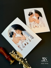 (RRH-BN008) Thiệp Cưới In Hình Giấy Ánh Kim