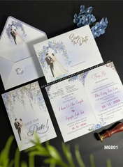 (GYL - M6801) Thiệp cưới offset mẫu hiện đại
