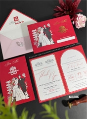 (GYL - M6806) Thiệp cưới offset mẫu hiện đại