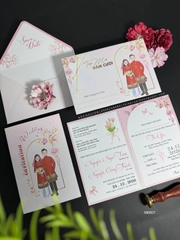 (GYL - M6807) Thiệp cưới offset mẫu hiện đại