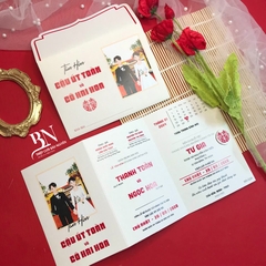 (RR-G24) Thiệp Cưới KTS Giấy Ford 200