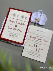 (RRK-BN124)  Thiệp Cưới KTS hiện đại sang trọng