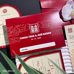 (RRK-BN127) Thiệp Cưới KTS hiện đại sang trọng