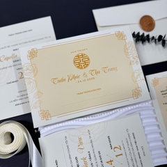 (RRK-BN133) Thiệp Cưới KTS hiện đại sang trọng