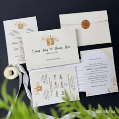 (RRK-BN134) Thiệp Cưới KTS hiện đại sang trọng