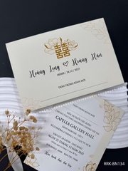 (RRK-BN134) Thiệp Cưới KTS hiện đại sang trọng