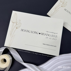 (RRK-BN135) Thiệp Cưới KTS hiện đại sang trọng