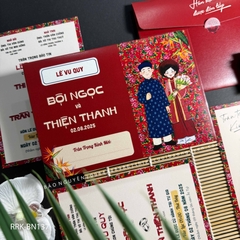(RRK-BN137) Thiệp Cưới KTS hiện đại sang trọng