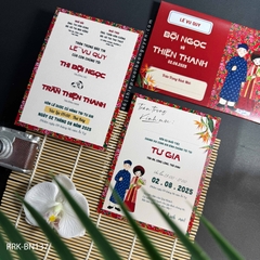(RRK-BN137) Thiệp Cưới KTS hiện đại sang trọng