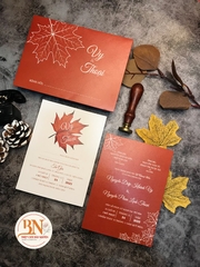 (RRK-BN62) Thiệp Cưới KTS Giấy Ford 200