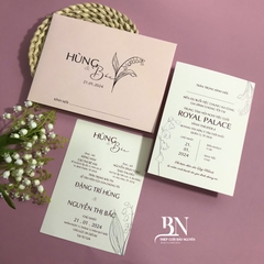(RRK-BN76) Thiệp Cưới KTS Giấy Ford 200